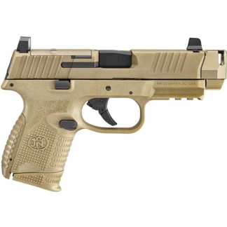 FN 509 COMPACT MRD COMPENSATED 9MM PSTL FDE 1-12RD, 1-15RD