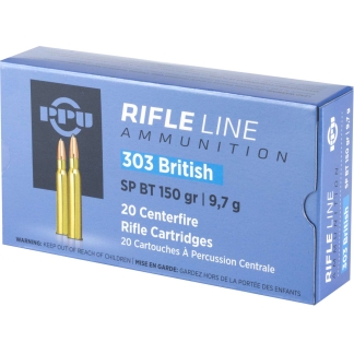 PPU 303 BRITISH 150GR SP 20RD BOX 10 BOXES PER CASE