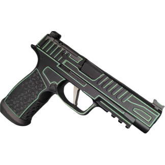 SIG SAUER P365 FUSE 9MM 4.3" BLACK/LIME GREEN OUTLINE O.R. 1-17RD, 2-21RD