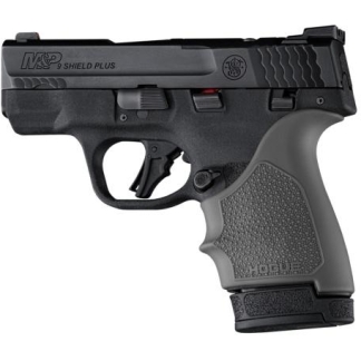 Hogue HandAll Beaver Tail Handgun Grip Sleeve S&W M&P 9 Shield Plus Slate Grey