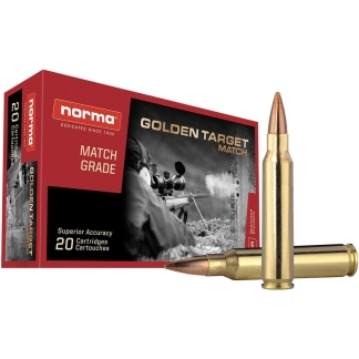 Norma Golden Target Match Rifle Ammunition .223 Rem 69 gr BTHP 1379 fps 20/ct