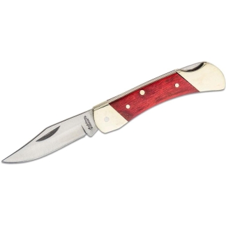 Schrade Uncle Henry Brown Bear Folding Knife 2-1/4" Clip Point Blade Wood