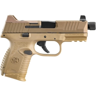 FN 509 Compact Tactical Handgun 9mm Luger 10rd Magazines (2) 4.32" Barrel FDE