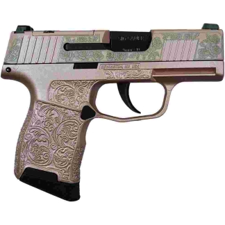 Sig Sauer "Guns & Roses Rose Gold" P365 Optic Ready Handgun 9mm Luger 10rd Magazines(2) 3.1" Barrel X-RAY 3 Sights
