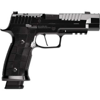 Sig Sauer Reserve Collection P320-SXG Handgun 9mm Luger 21rd Magazines(3) 3.9" Compensated Barrel Hi-Polish DLC