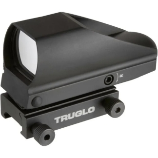 Truglo Tru-Brite Multi-Reticle Dual Color Open Red Dot Sight 24x34mm Window Black Boxed