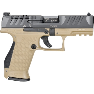 WALTHER PDP 9MM CMPCT 4" PSTL TAN/BLK 2-15RD MAGS