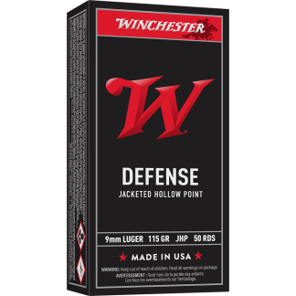 WINCHESTER USA JHP 9MM 115GR 50RD BOX 500RD CASE