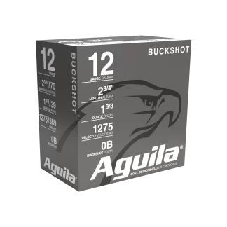 AGUILA 12GA 2 3/4" 0 BUCK 25RD BX 10 BXS PER CS