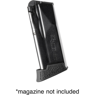 Hogue Overmolded Rubber Grip Extension Base Pad Sig Sauer P365 10RD Mag Black