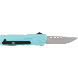 COBRATEC LIGHTWEIGHT OTF - MINT BLUE 3.25" DROP POINT