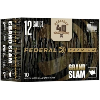 Federal Grand Slam Realtree 40th Anniversary Shotshells 12ga 3" 1-3/4oz 1200 fps #5 10/ct