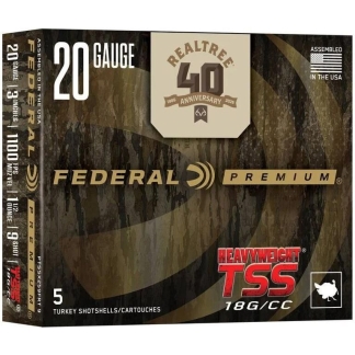 Federal Heavyweight TSS Realtree 40th Anniversary Special Edition Shotshell 20ga 3" 1-1/2oz 1100 fps #9 5/ct