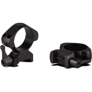 Konus 2-Piece Steel Riflescope Rings With Quick Release Lever 30mm High - Matte Black