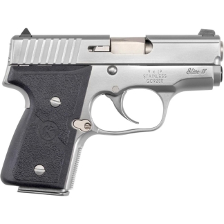 Kahr Arms MK9 Handgun 9mm Luger 6&7rd Magazines (2) 3" Barrel Silver with Black Grips CA Compliant