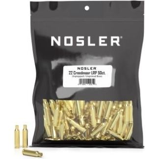Nosler Unprimed Bulk Bag Brass 22 Creedmoor (50 ct)