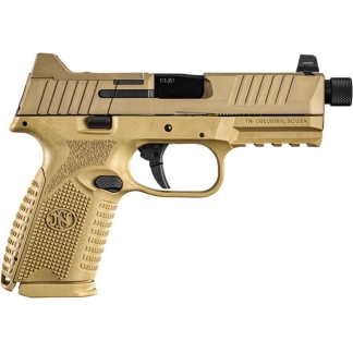 FN 509 Midsize Tactical Handgun 9mm Luger 10rd Magazines (2) 4.5" Threaded Barrel FDE NMS