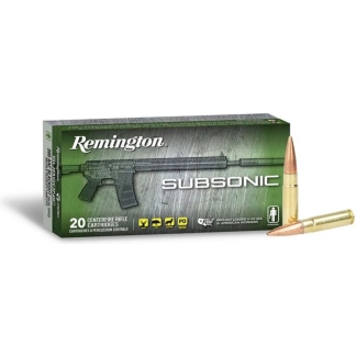 Remington Subsonic Rifle Ammunition .300 AAC Blackout 220gr OTFB 940 fps 20/ct