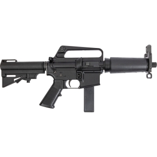 H&R RETRO DOE 9MM PISTOL 7.5" A2 CARRY HANDLE HAR15 BRACE M231 HEAT SHIELD 1-32RD MAG