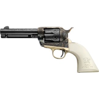 Pietta 1873 Deadman's Hand Revolver 9mm 4.75 in. White Polimer AE Grip
