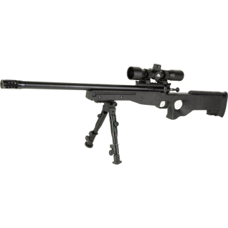 Keystone Crickett Precision Rifle Package 22 lr 16.1 in. Black w/Carbon Brrl, Scope, Bi-Pod