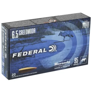 FEDERAL 6.5 CREEDMOOR 95GR HORNADY V-MAX 20 RD/BX 10 BX/CS