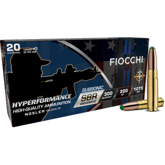 FIO 300BLK 220GR SBR BT 20RD