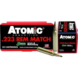 ATOMIC 223 REM 77GR TIPPED - MATCHKING 50RD 10BX/CS