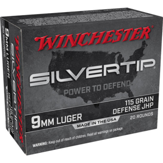 WINCHESTER SILVERTIP 9MM LUGER - 115GR HP 20RD 10BX/CS