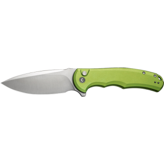 CIVIVI KNIFE PRAXIS 3.75" LIME - GREEN ALUMINUM/SATIN BUTTON LK