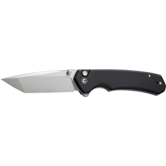 CIVIVI KNIFE BRAZEN 3.46" - BLACK G-10/STONEWASH BUTTON LK