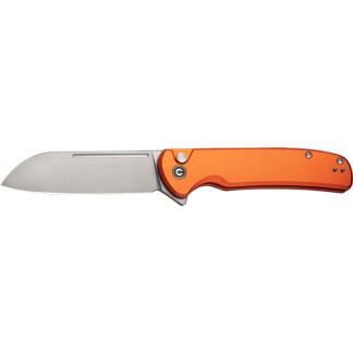 CIVIVI KNIFE CHEVALIER II 3.4" - ORANGE ALUMINUM/SATIN BTTN LK
