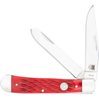 COBRATEC TRAPPER TWO BLADE - G-10 RED/SS SLIP JOINT