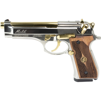 DERYA MELIK 9MM 4.9" 10RD SLVR/GOLD