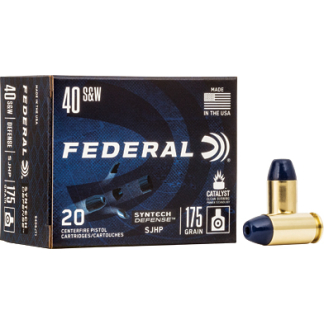 FED SYN DEF 40S&W 175GR SJHP 20/200