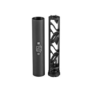 Gemtech GM-22 .22 LR 5 inch aluminum suppressor 1/2x28 matte black