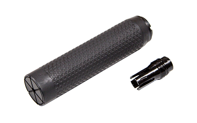 RAFLS5TI_2-2jpg | ATFirearms Radical Defense LS5-TI 5.56 suppressor in black with flash hider attached