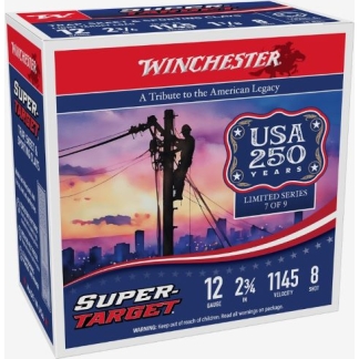 WINCHESTER TARGET 12GA 2.75" - 1-1/8OZ #8 1145FPS 250RD CASE
