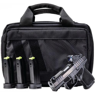 Rost Martin RM1S Comp Handgun Bundle 9mm Luger 12(1)&15(3)rd Magazines 3.6" Barrel Black Viridian Red Dot Pistol