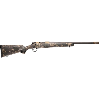 Christensen Arms Ridgeline FFT Rifle 22 Creedmoor 4rd Capacity 20" Threaded Carbon Fiber Barrel Burnt Bronze w/Green & Tan Accented Stock