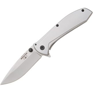 Bear & Son Framelock Assisted Opener Folding Knife 2-7/8" Drop Point Blade Stainless Steel