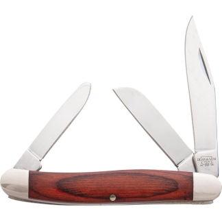 Bear & Son Midsize Stockman Folding Knife 2-3/8" Clip Point Blade Rosewood