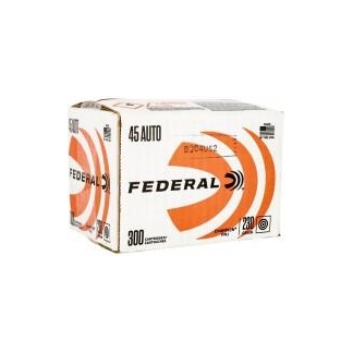 Federal Champion Handgun Ammunition .45 Auto 230gr FMJ 890 fps 300/ct (Bulk Box)