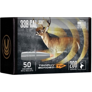 Federal Trophy Bonded Tip Component Bullets .338 Cal 200 gr