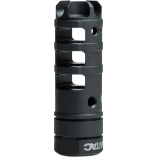 Lantac Dragon Muzzle Brake 9mm Luger 2.66" 1/2x28 Thread with Dead Air Xeno Mount