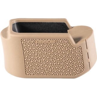 Hogue Overmolded Rubber Grip Extension Base Pad for Glock 26 FDE