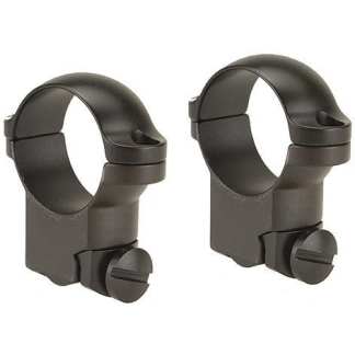 Leupold 2-Piece Solid Steel Ringmounts - Ruger M77 1" High Matte Black