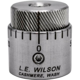Wilson Stainless Steel Micro-Adjustable Bullet Seater Cap for Standard Inline Seater Die