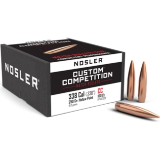 Nosler Custom Competition Rifle Bullets .30 cal .338 250 gr HPBT 100/ct
