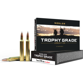 Nosler Accubond Trophy Grade Rifle Ammunition 7mm STW 160 gr PT 3075 fps 20/ct